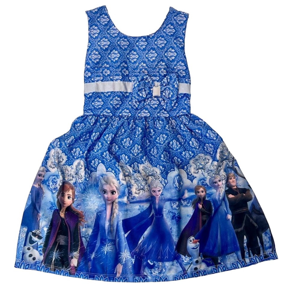 vestido frozen em Promoção na Shopee Brasil 2023