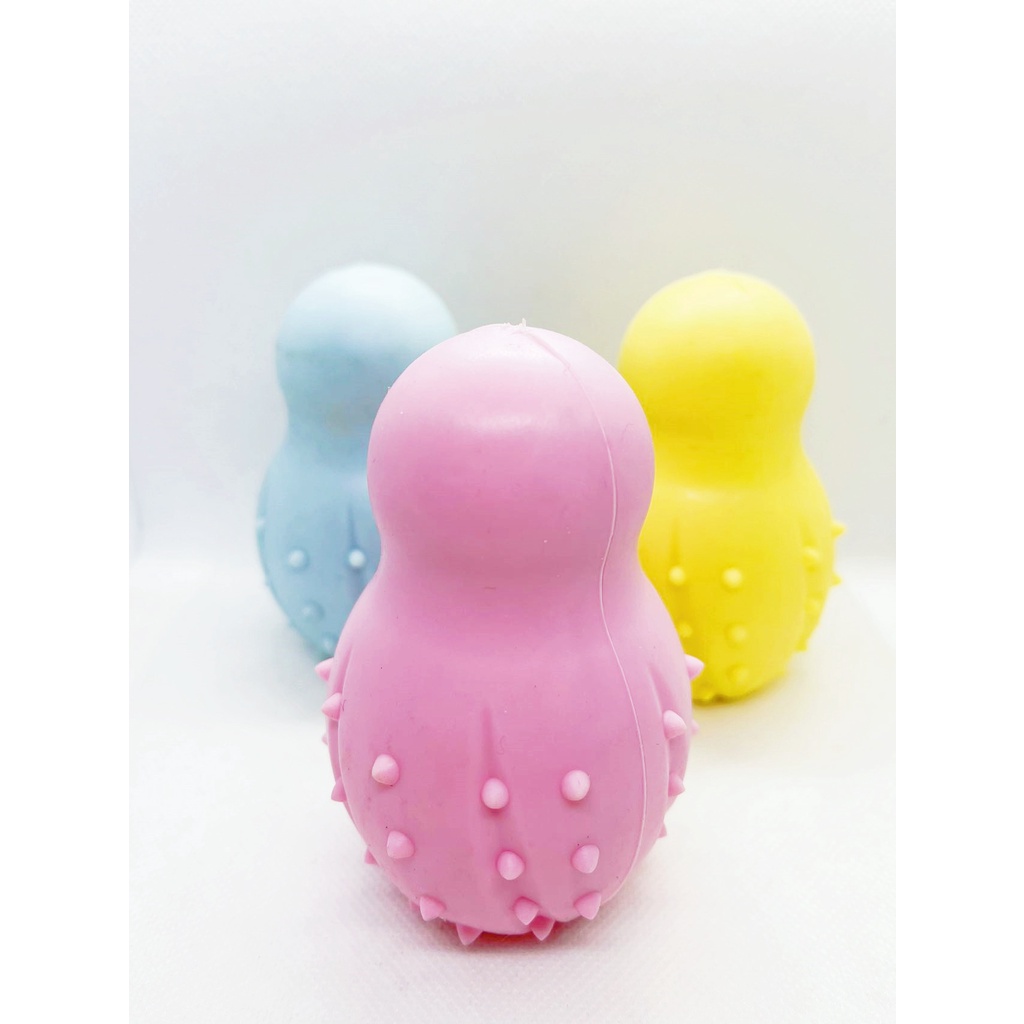 Brinquedo Borracha Interativo Cães Porta Petiscos Ração Anti Stress Para Pet