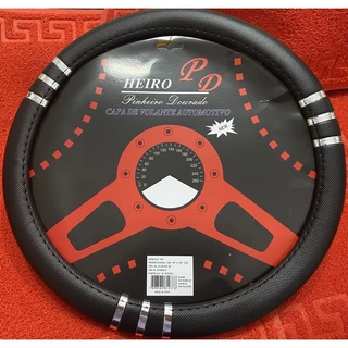 (Ref: 08-P) Capa para Volante Tradicional Tunning Universal Liso tudo preto Oferta Promocional Exclusiva