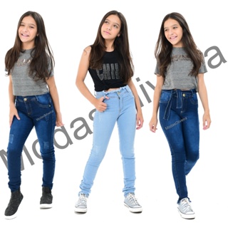 Calça Jeans Juvenil, Roupa Infantil para Menina Mellody Nunca Usado  94798459