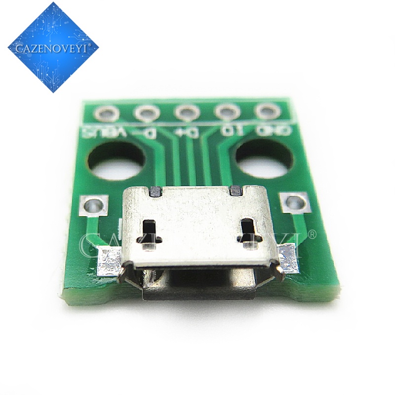 Scheda Connettore Test Micro Usb B Femmina Dip 2.54mm 5 Pin Scheda Breakout 3