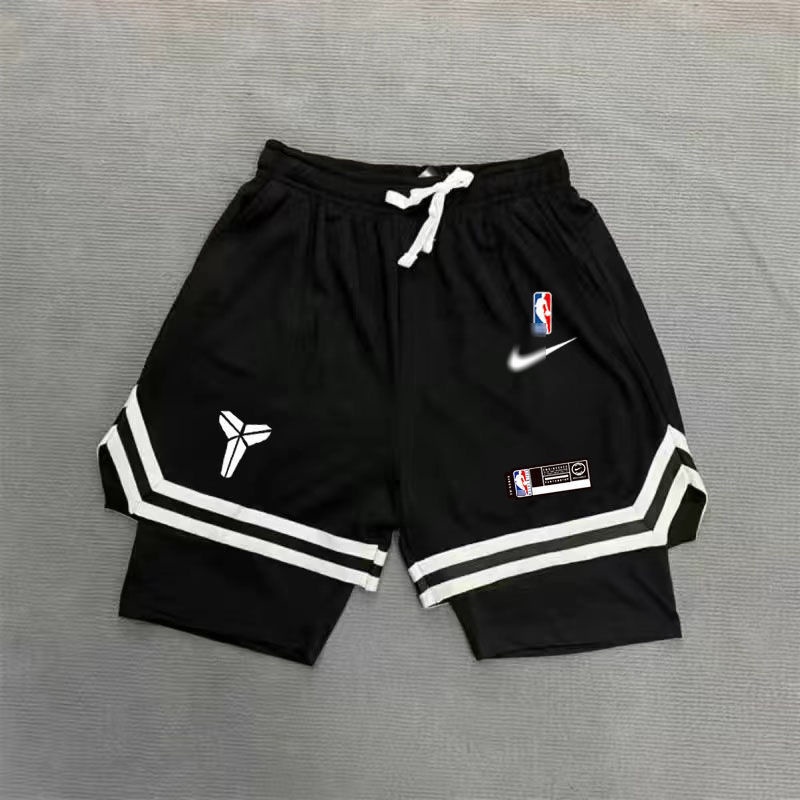 Shorts NBA Americano/Calças Duplas/Forro/Respirável Rápida Secagem/Kobe/Irving