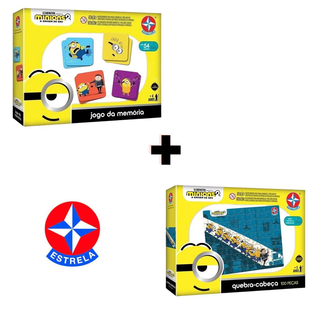 Jogo de Cartas Minions 2 4 Jogos em 1