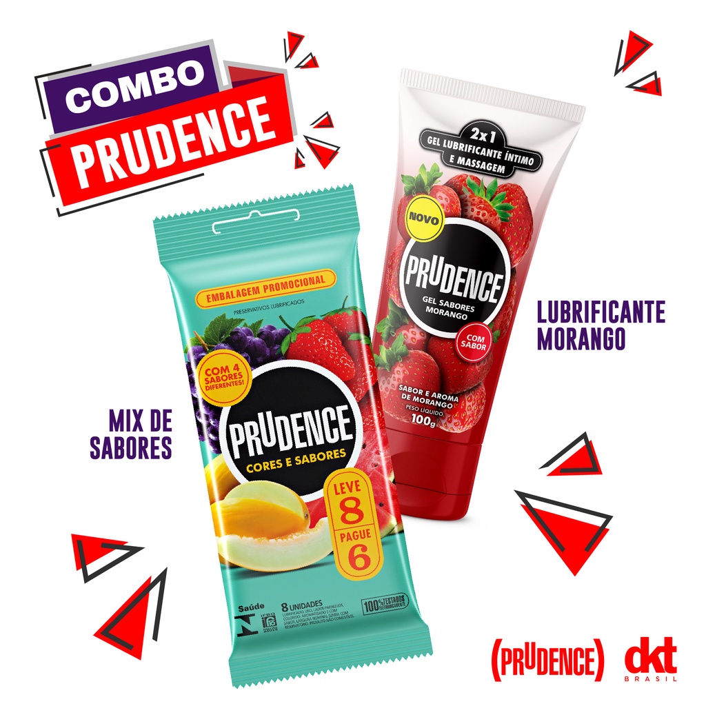 Kit Preservativo Prudence Mix Com 8 Unidades + Lubrificante Gel ...