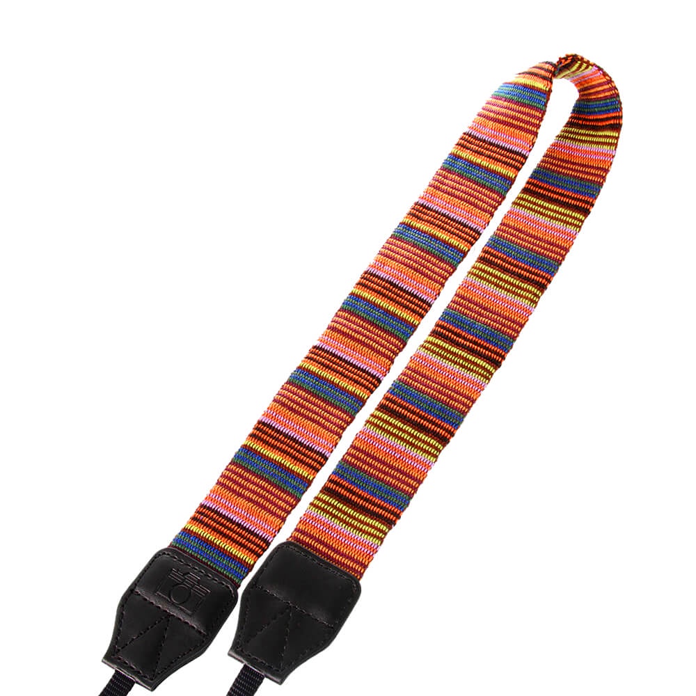 Alça Para Câmera Fotográfica Dslr Listras Coloridas