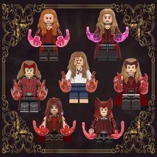 Scarlet Witch Wanda Mephisto Marvel Brinquedos Educativos De Aniversário Para Crianças Blocos De Tijolos Minifigures Bricks Movie