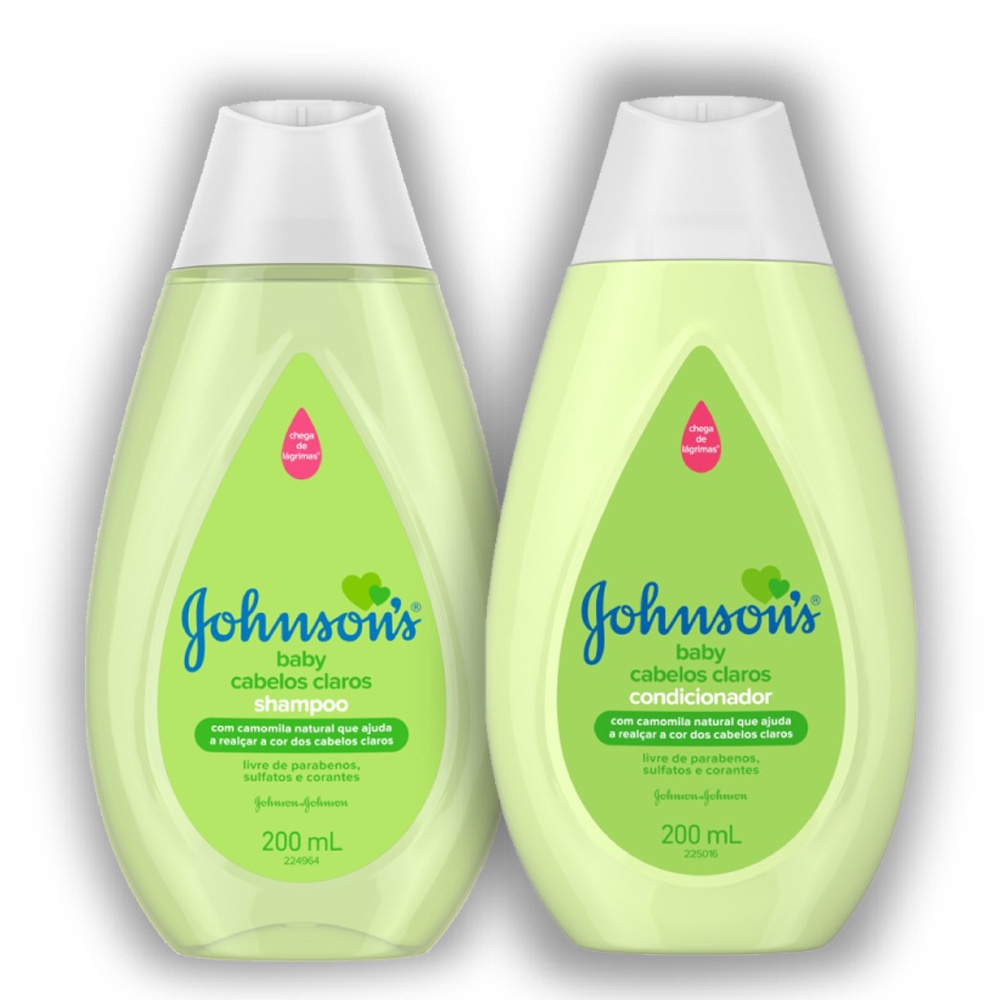 Kit Shampoo + Condicionador Johnson's Camomila Cabelos Claros 200ml
