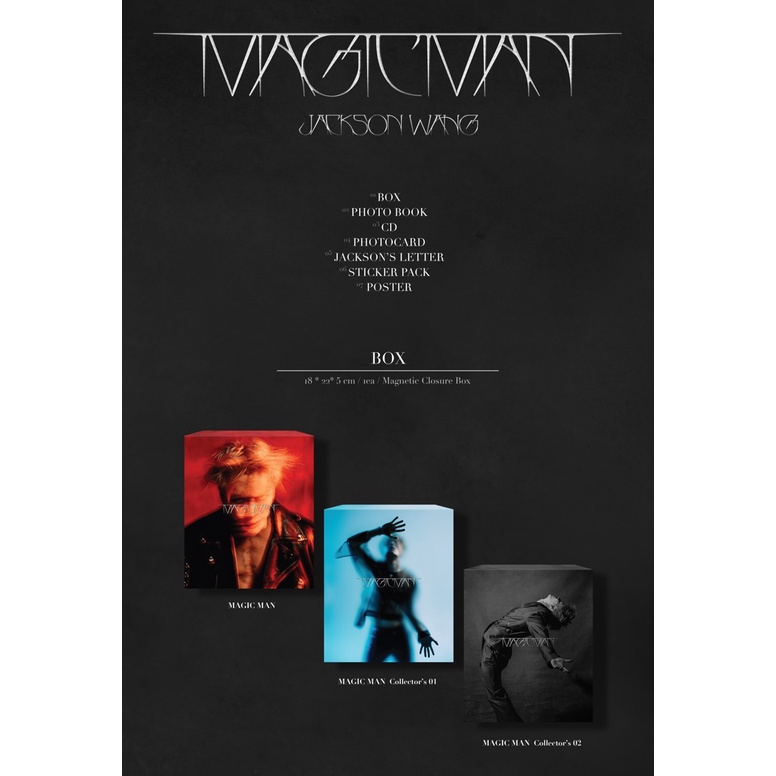 GOT7 Jackson Wang MAGIC MAN Album | Shopee Brasil