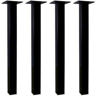 Kit 4 Pés 80cm Mesa Tubo Cannes Hairpin Legs Preto Reforçados