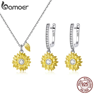 Bamoer 925 Prata Esterlina Jóias Anel Colar Padrão De Grão Para Mulheres Meninas Presentes em Oferta na Shopee