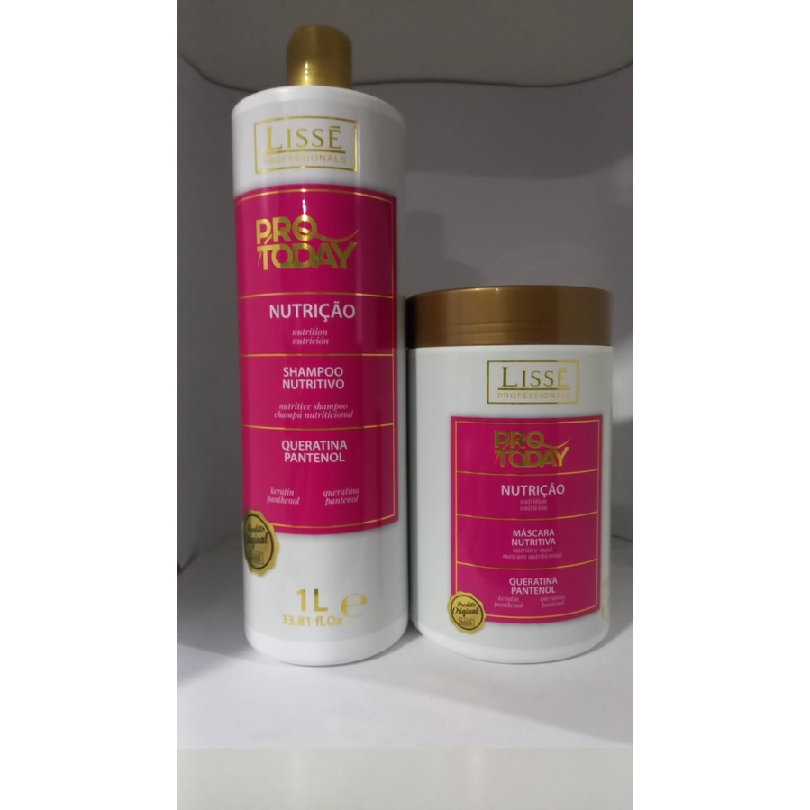 Shampoo Nutrição Pro Today Lissé Kit - Shampoo 1l E Máscara 1k | Shopee ...