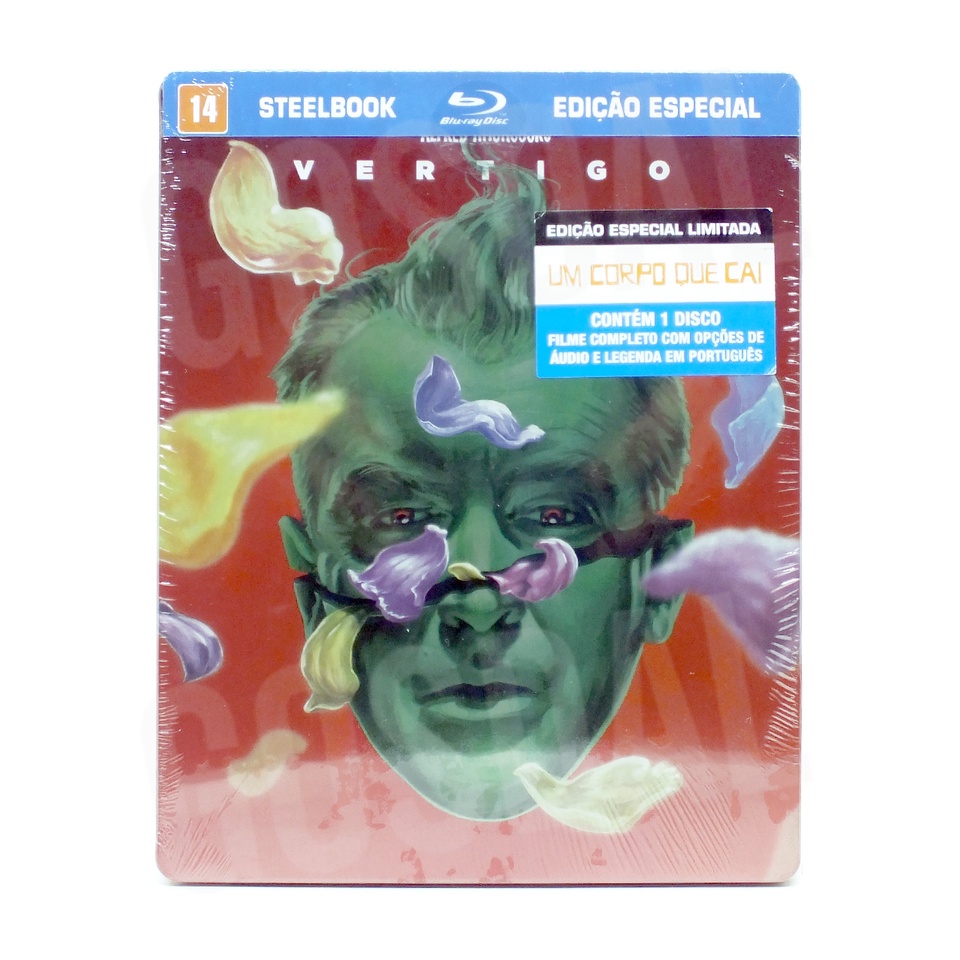 Blu Ray Steelbook Um Corpo Que Cai Vertigo Alfred Hitchcock Raro Original Novo E Lacrado