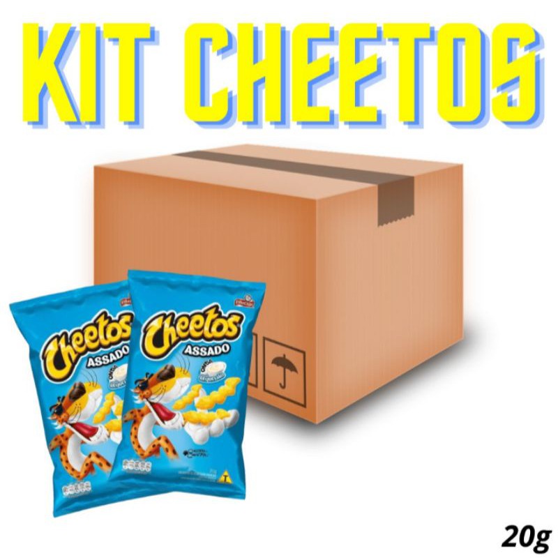 Caixa De Biscoito Salgadinho Cheetos Requeijão 20g - 20un