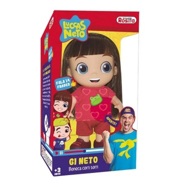 Boneco Luccas Neto Rosita 1240 27cm 