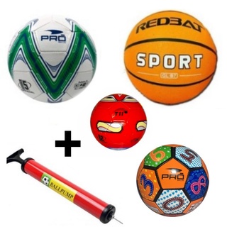 Kit Bola de Basquete n7 + Bomba de Ar Manual - Shop VR