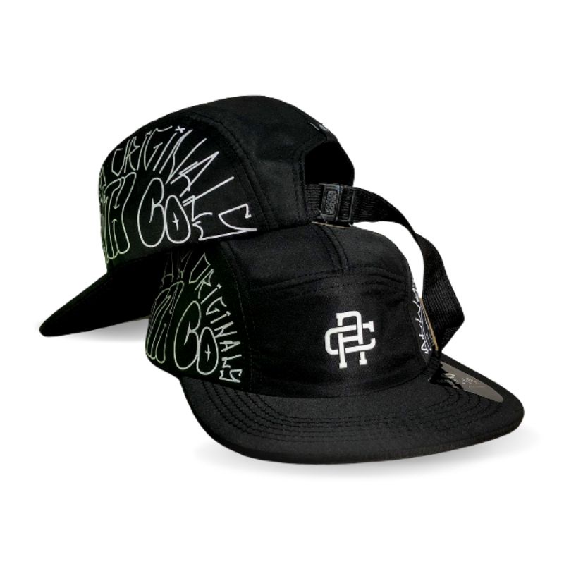 Boné Preto Anth Co Five Panel Street Aba Reta Strapback Fitão, Vários ...