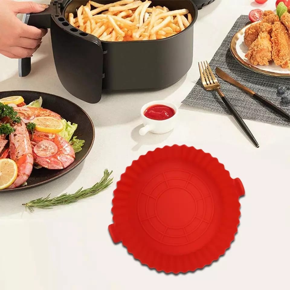 Forma silicone para Air Fryer 20,5cm Altura 5,5cm e até 5L