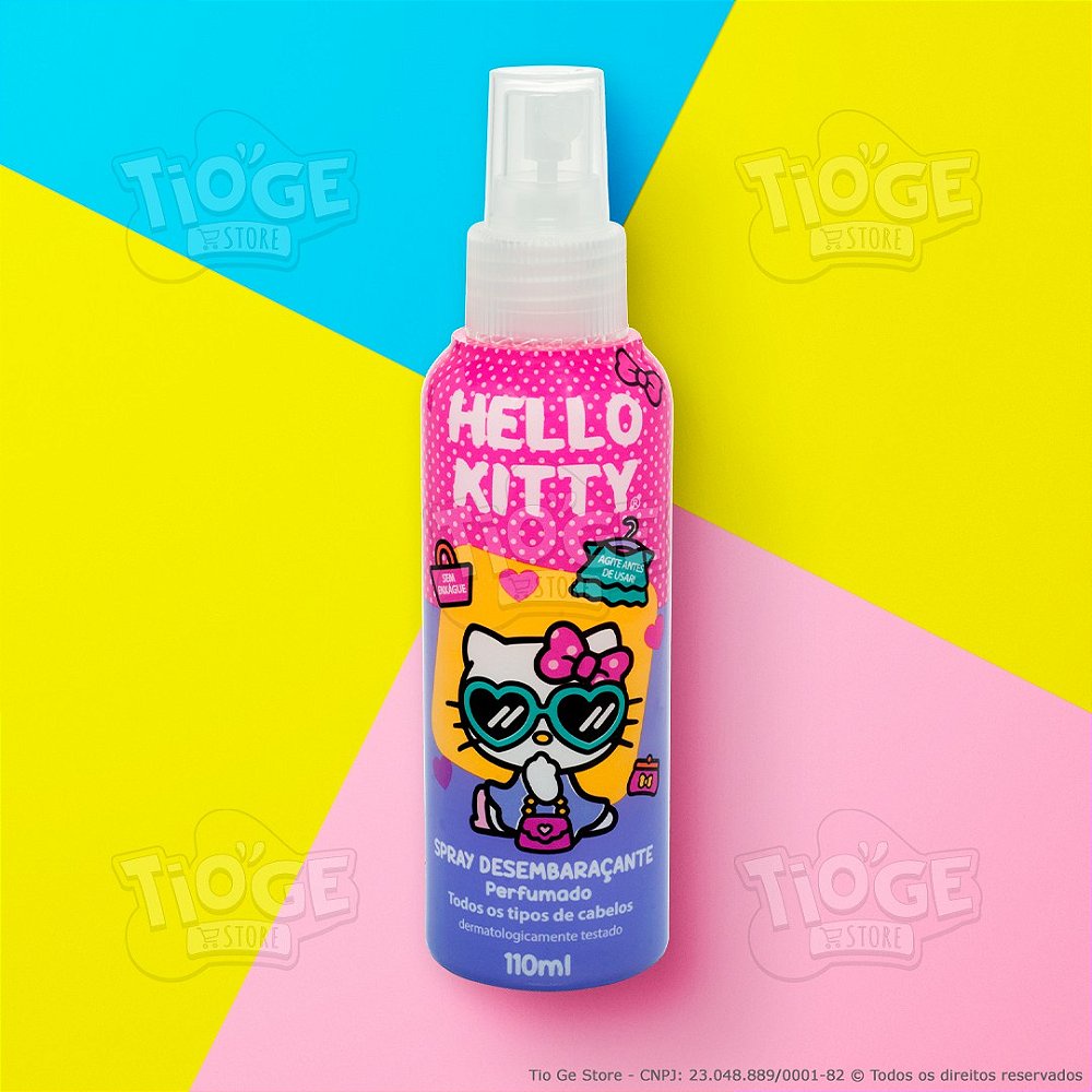 Spray Desembaraçante Infantil Hello Kitty Perfumado Sem Enxague 110ml ...