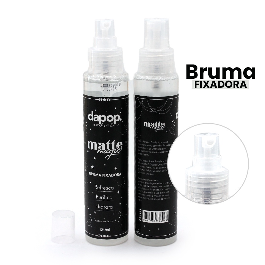 Bruma Fixadora Refresca e purifica/Hidratante Dapop 120 Ml DP2193