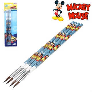PINCEL ARTISTICO INFANTIL PONTA ARREDONDADA COM 4 PECAS MICKEY NA CARTELA CÓDIGO 8169207
