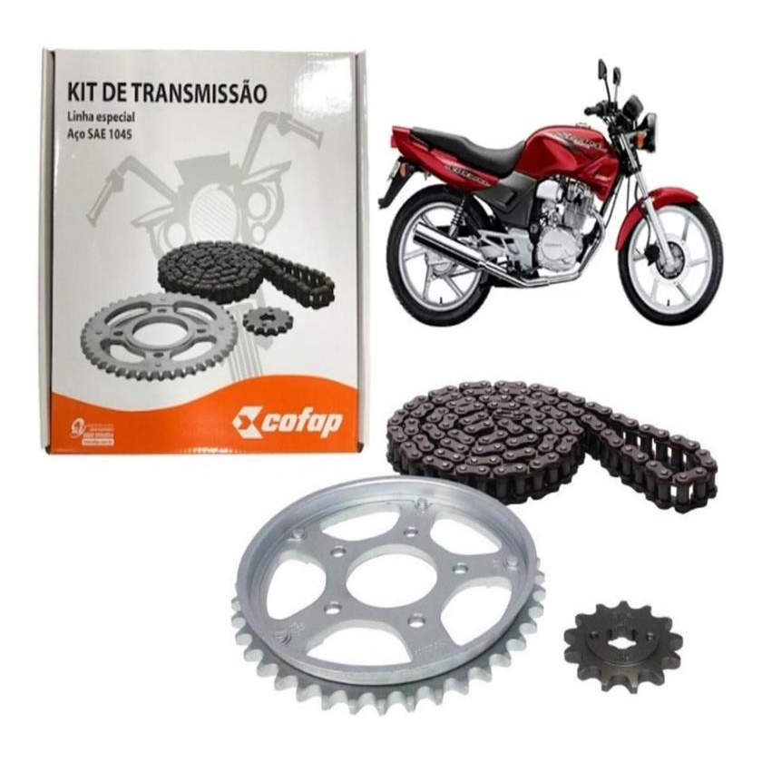 Kit Relação Transmissão CBX 200 Strada Original Honda H0640KBW900