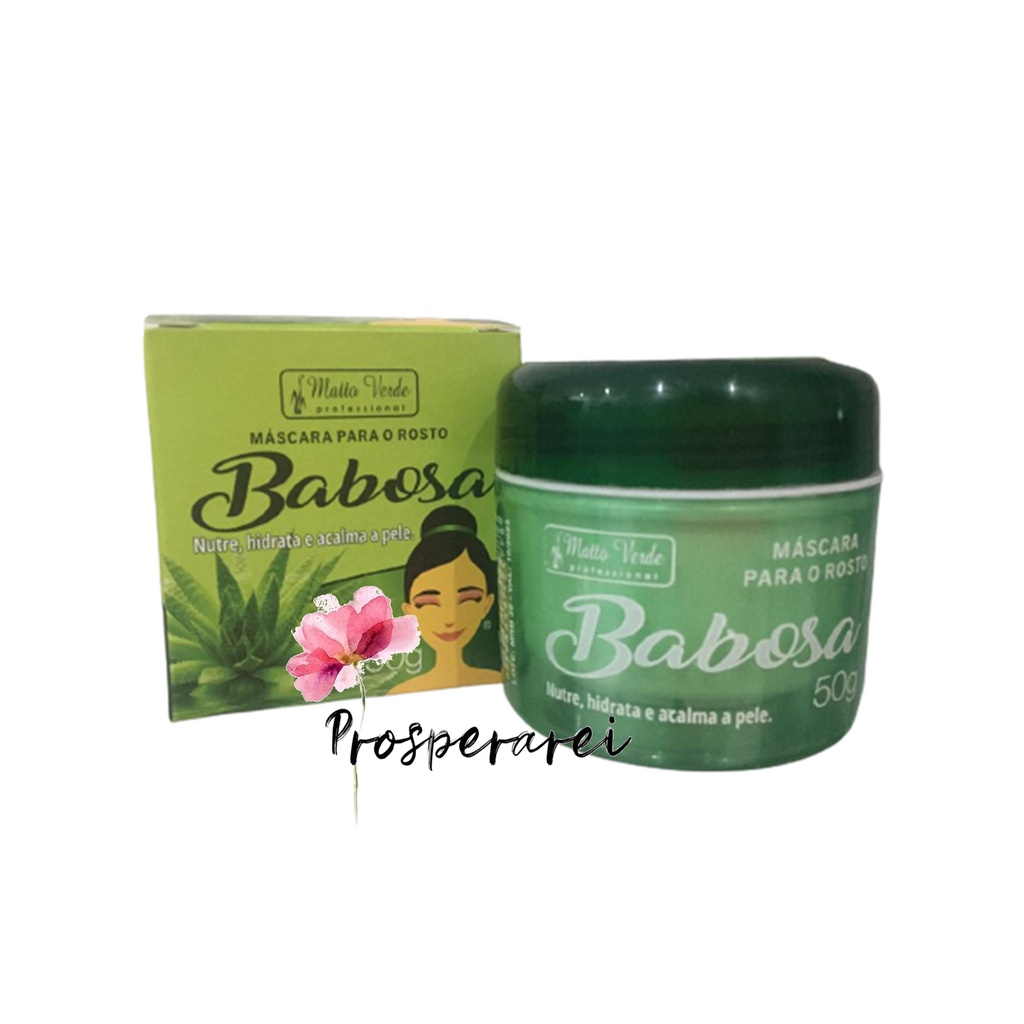 Matto Verde Máscara Babosa Para o Rosto 50g | Shopee Brasil