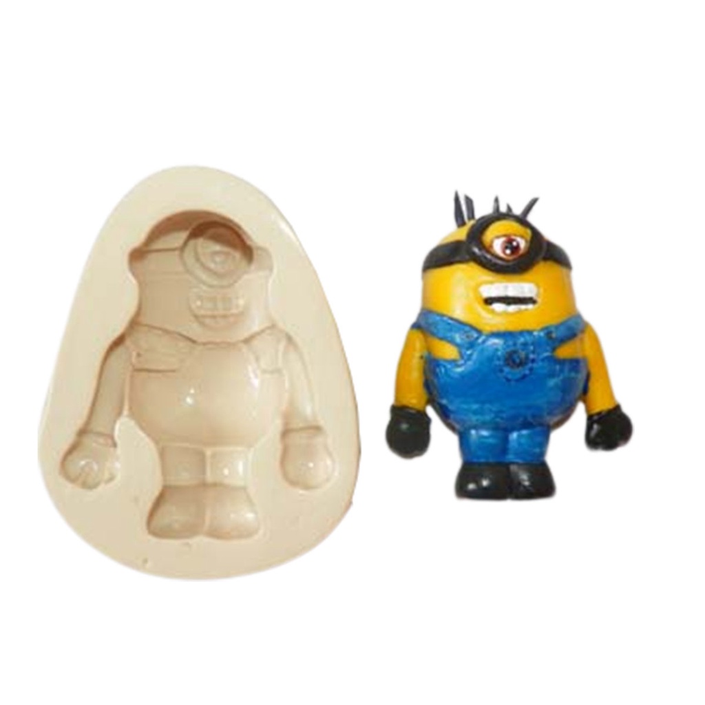 Molde de Silicone cod-V 146 Minions Apliques - 5,5x4,5cm - 150g ...