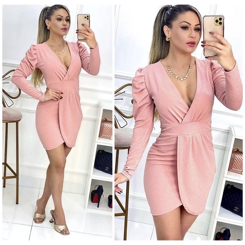 Vestido elegante hot sale curto