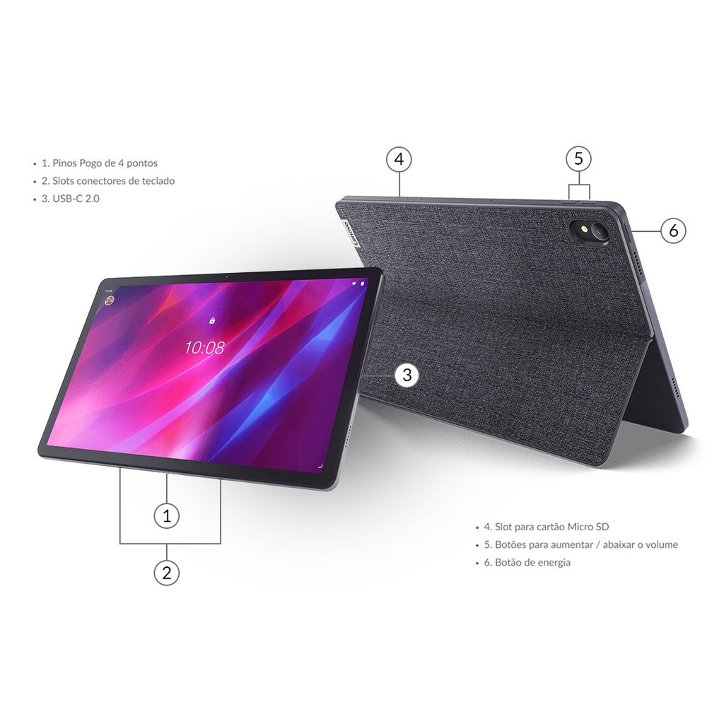 Tablet Lenovo Tab P11 Plus Octa 64GB 4GB RAM Wifi Tela 11 Android