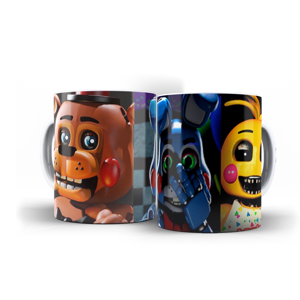 Caneca Esculpida Freddy Fazbear do Game Five Nights at Freddy's