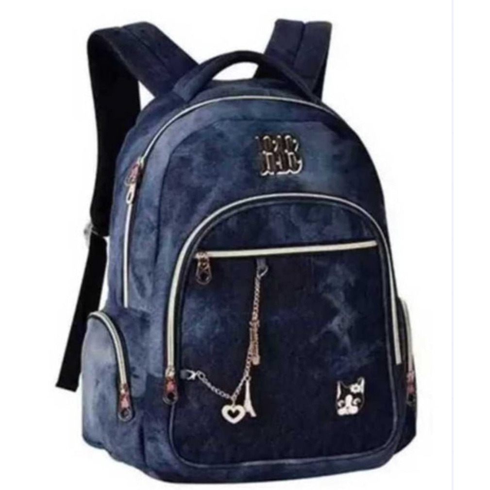 MOCHILA REBECCA BONBON JEANS NOTEBOOK RB 2088 | Shopee Brasil