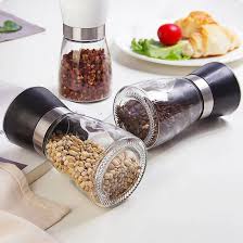 Moedor de Especiarias Manual De Aço Inox e Plástico