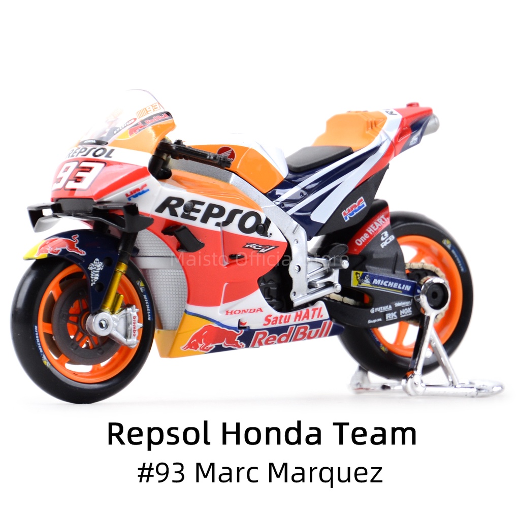 1/18 MOTO GP 2021 REPSOL HONDA RC213V - Miniaturas colecionáveis