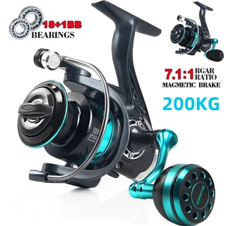 Roda Giratória All-Metal Todo Rosca Copo Carretel De Pesca Marítima De Longa Duração Suprimentos