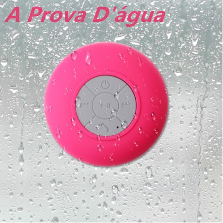 Mini Caixa de Som Bluetooth Prova D Água Portátil Banheiro Piscina Chuveiro