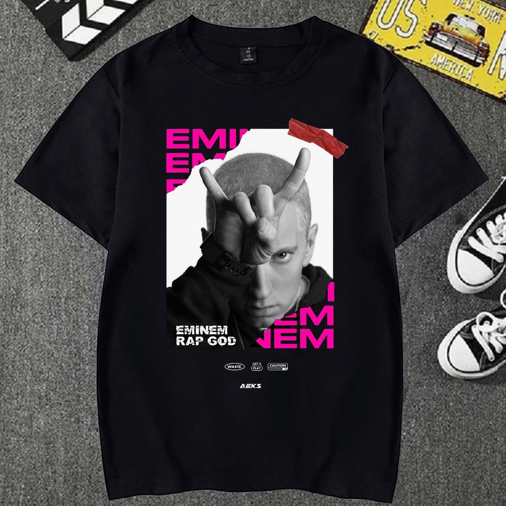 Camiseta Basica Camisa Eminem Rap God Album Sound Rapper Americano Unissex