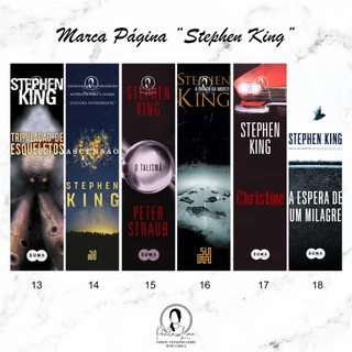kit 6 Marca página plastificado Stephen King