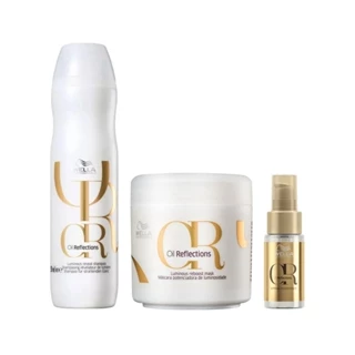 Kit Wella Oil Reflections - Shampoo e Máscara e Óleo