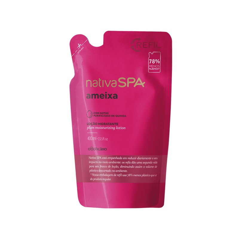 Refil Hidratante Nativa SPA Ameixa 400ml - O Boticário em Oferta na Shopee