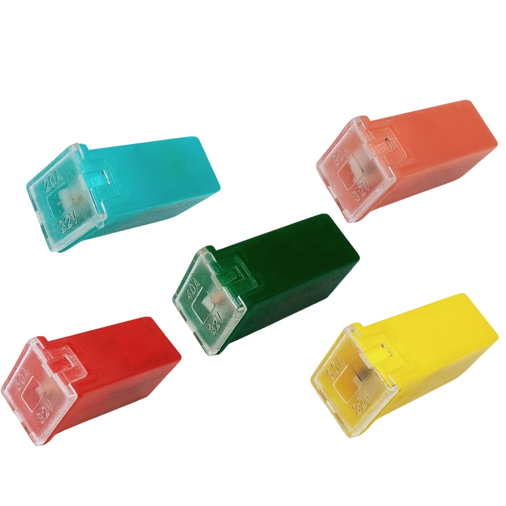 02 Fusível Automotivo Mega Jcase Liso - Escolha a Amperagem