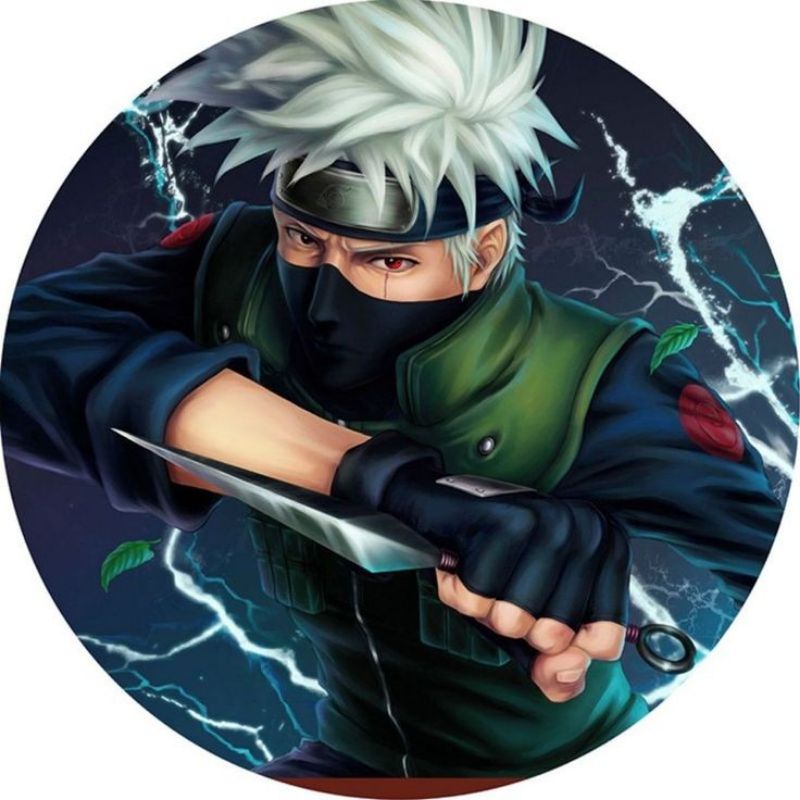 Placa Decorativa Kakashi Chidori A4 20X30cm