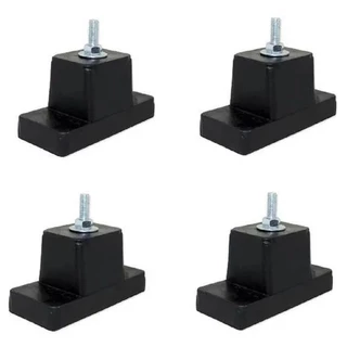 Calço Pé Nivelador De Borracha Para Condensadora / Ar Condicionado Split Universal 1 Jogo Com 4 Peças A Pronta Entrega