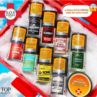 Tratamento S.O.S Unhas Completo (8 Bases + Cerinha) - Top Beauty