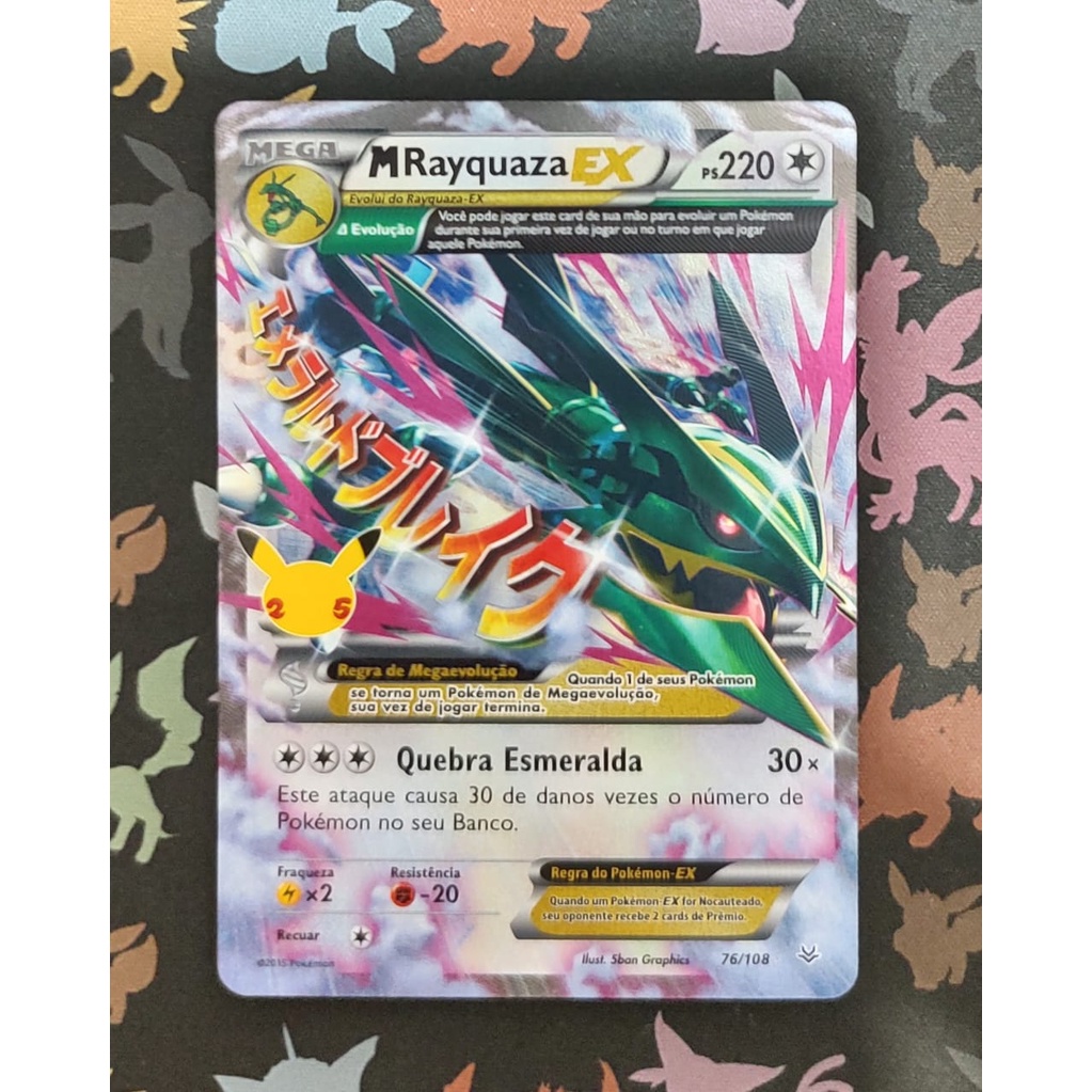 M Rayquaza ex pokemon card
