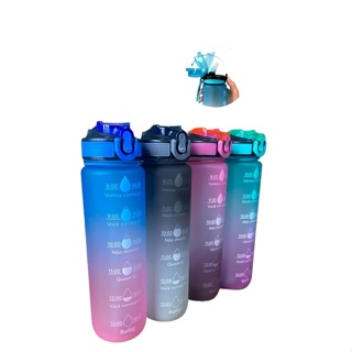 Garrafa Squeeze De Água Para Academia 1l Fitness Tie Dye
