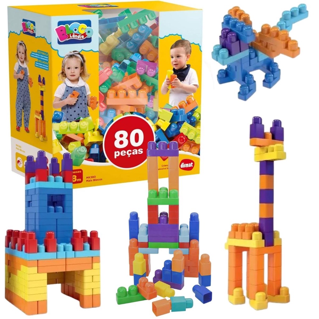 Pinos Mágicos 30 Peças Blocos para Montar Apas Brinquedos