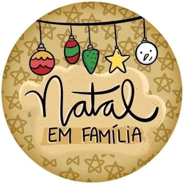 1202 - Adesivo de Natal família Natalina (P-M-G) - Fac Signs