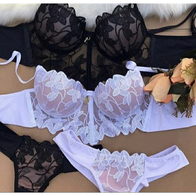 Conjunto Sex Cropped De Renda Shopee Brasil