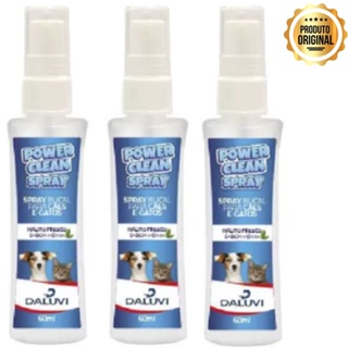 Combo Power Clean Spray Bucal Para Cães Contra Tártaros e Mau Hálito -3 unidades