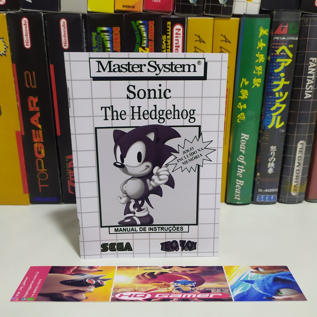 Manual Sonic The Hedgehog Master System III (master System) Shopee Brasil